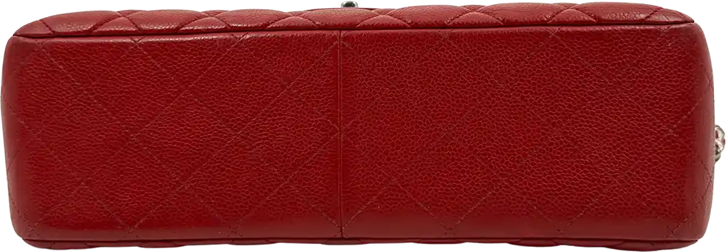 Chanel Chanel Timeless Double Flap Bag Jumbo red caviar leather / good Rood