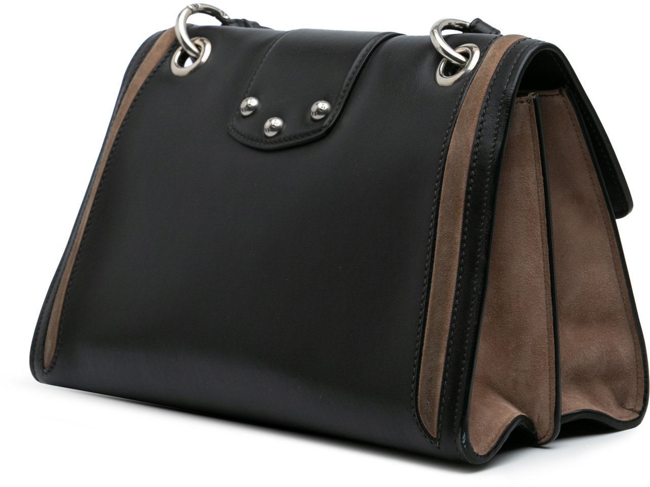 Dolce & Gabbana Medium Leather DG Amore Shoulder Bag Zwart
