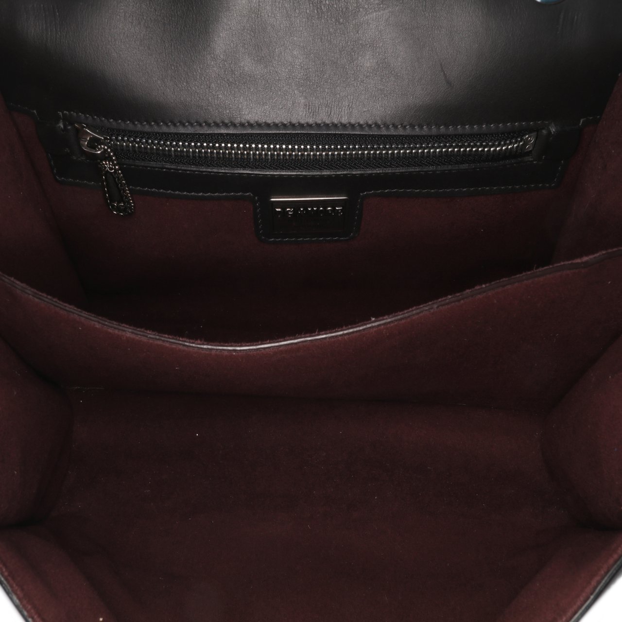 Dolce & Gabbana Medium Leather DG Amore Shoulder Bag Zwart