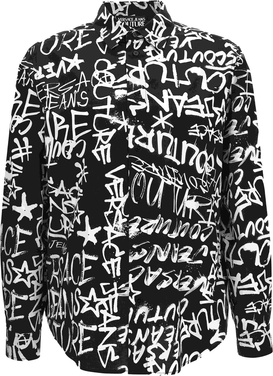 Versace Jeans Couture Shirts Black Zwart