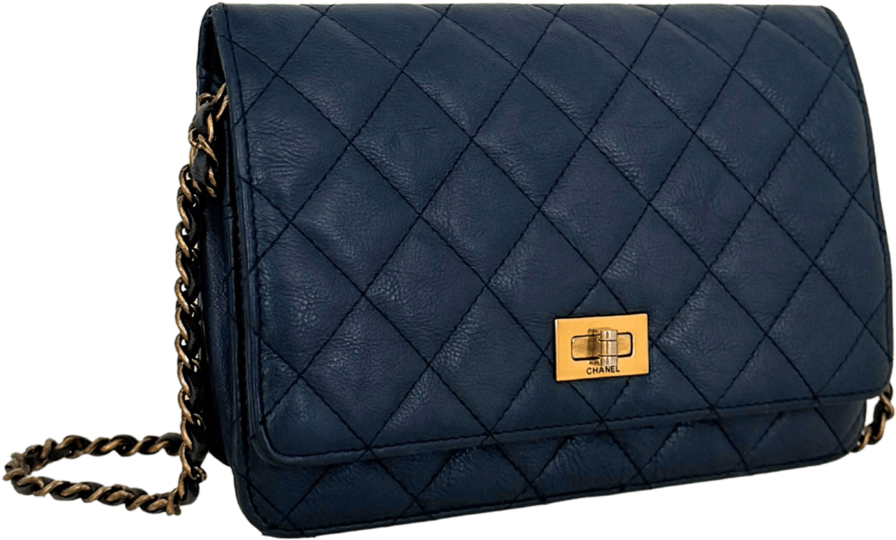 Chanel Chanel Wallet on Chain 2.55 Reissue Marineblau / gut Blauw