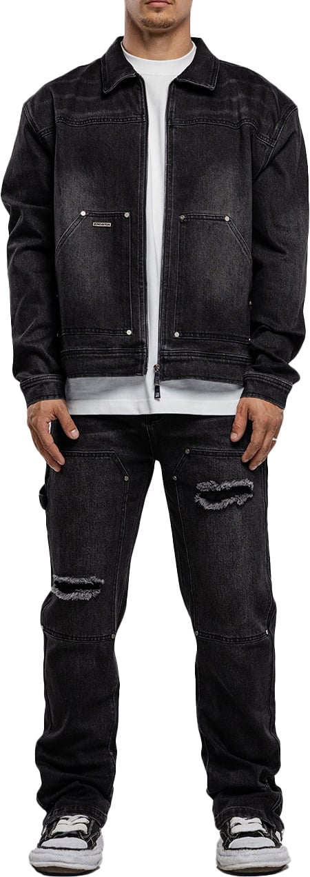 JORCUSTOM Carpenter Jeans Black Zwart
