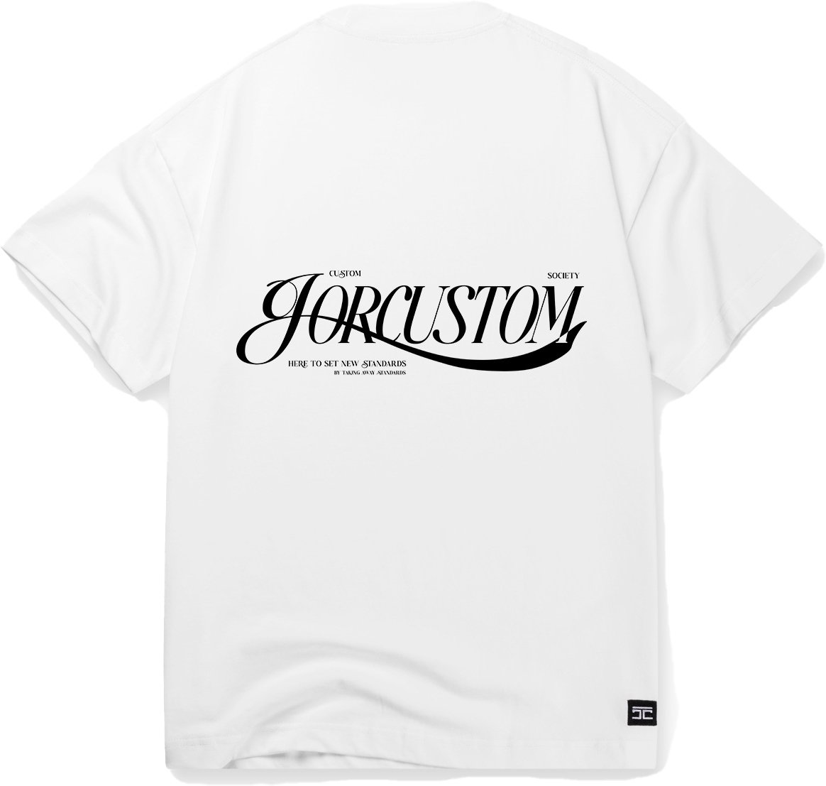 JORCUSTOM Script T-Shirt Offwhite Wit