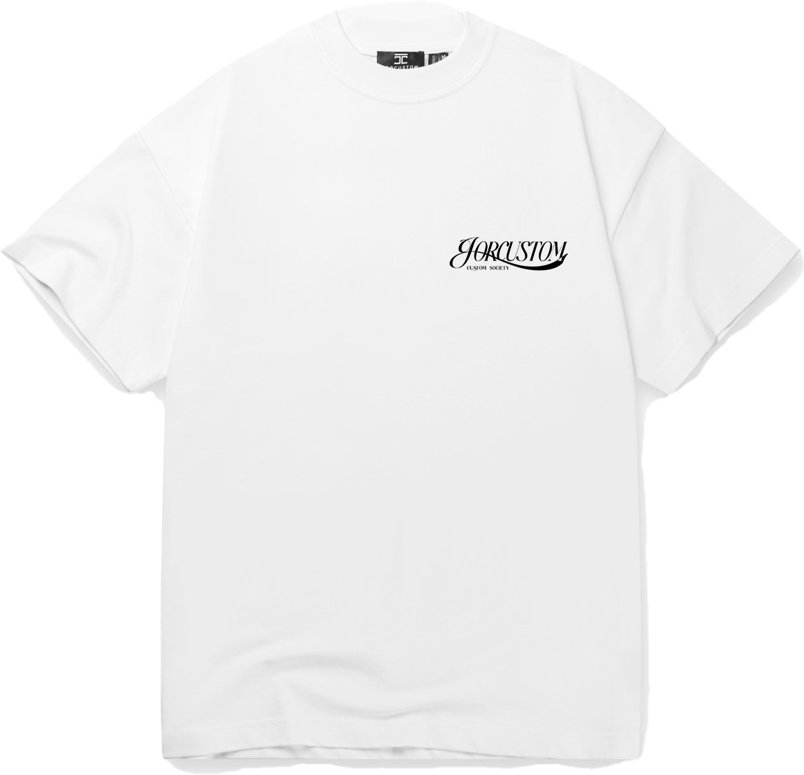 JORCUSTOM Script T-Shirt Offwhite Wit