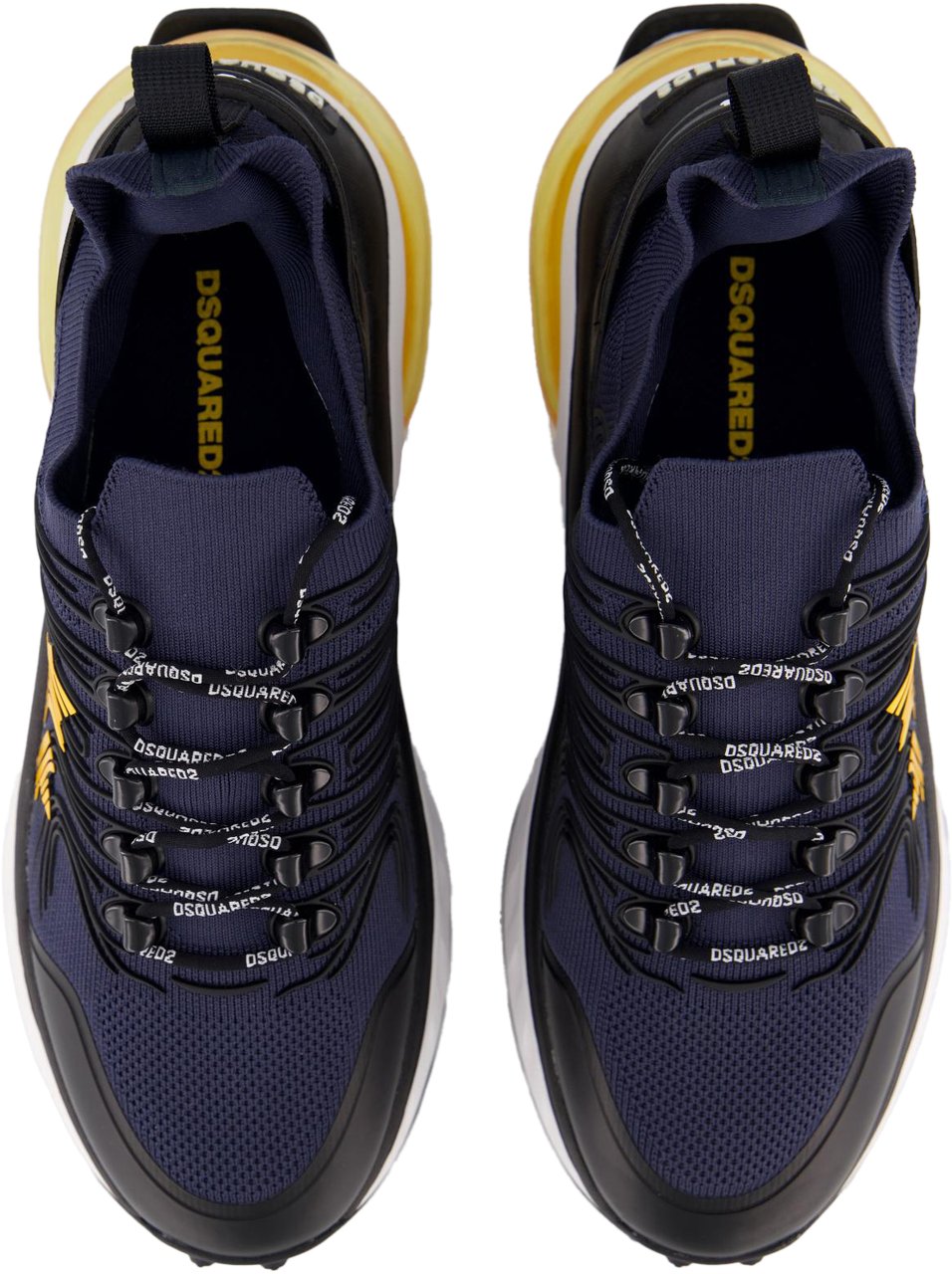 Dsquared2 Heren Bubble Sneakers Zwart/Blauw Zwart