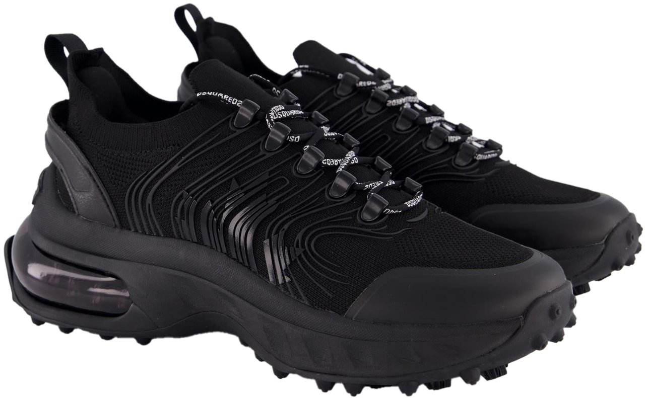 Dsquared2 Heren Bubble Sneakers Zwart Zwart
