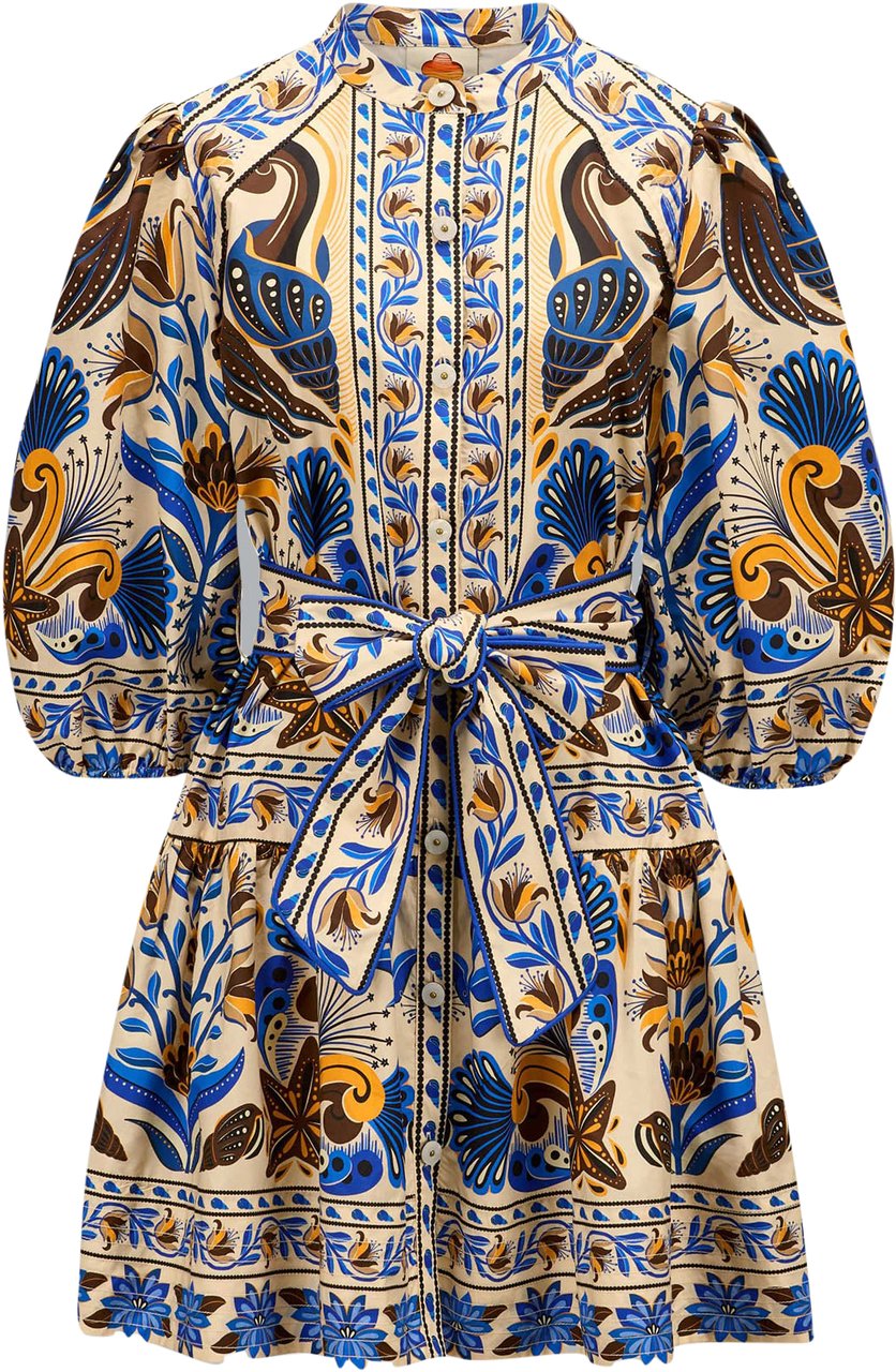 FARM Rio NATURE LAND SAND MINI DRESS Blauw