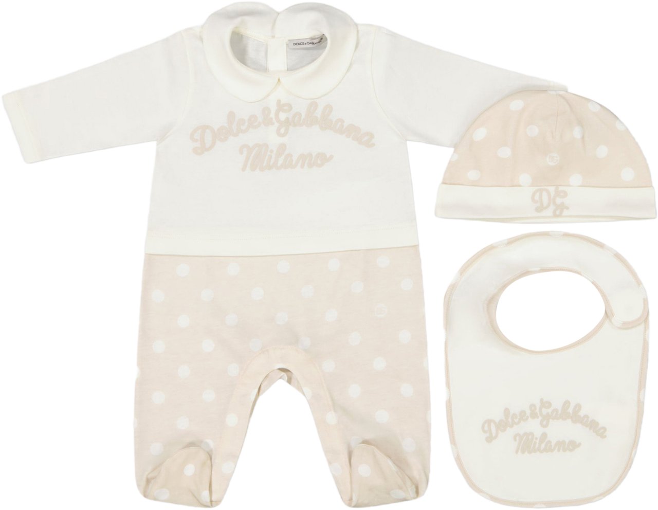 Dolce & Gabbana Dolce & Gabbana Baby Unisex Boxpakje In Off White Wit
