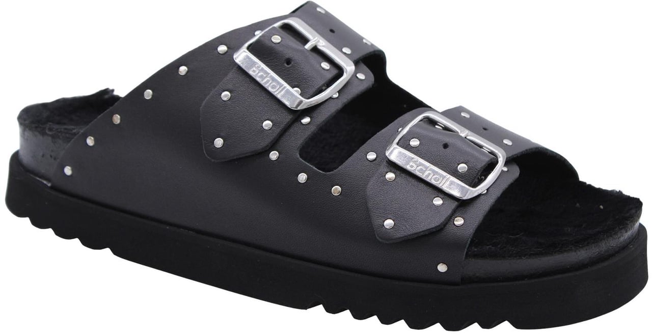 Scholl Slipper Black Zwart
