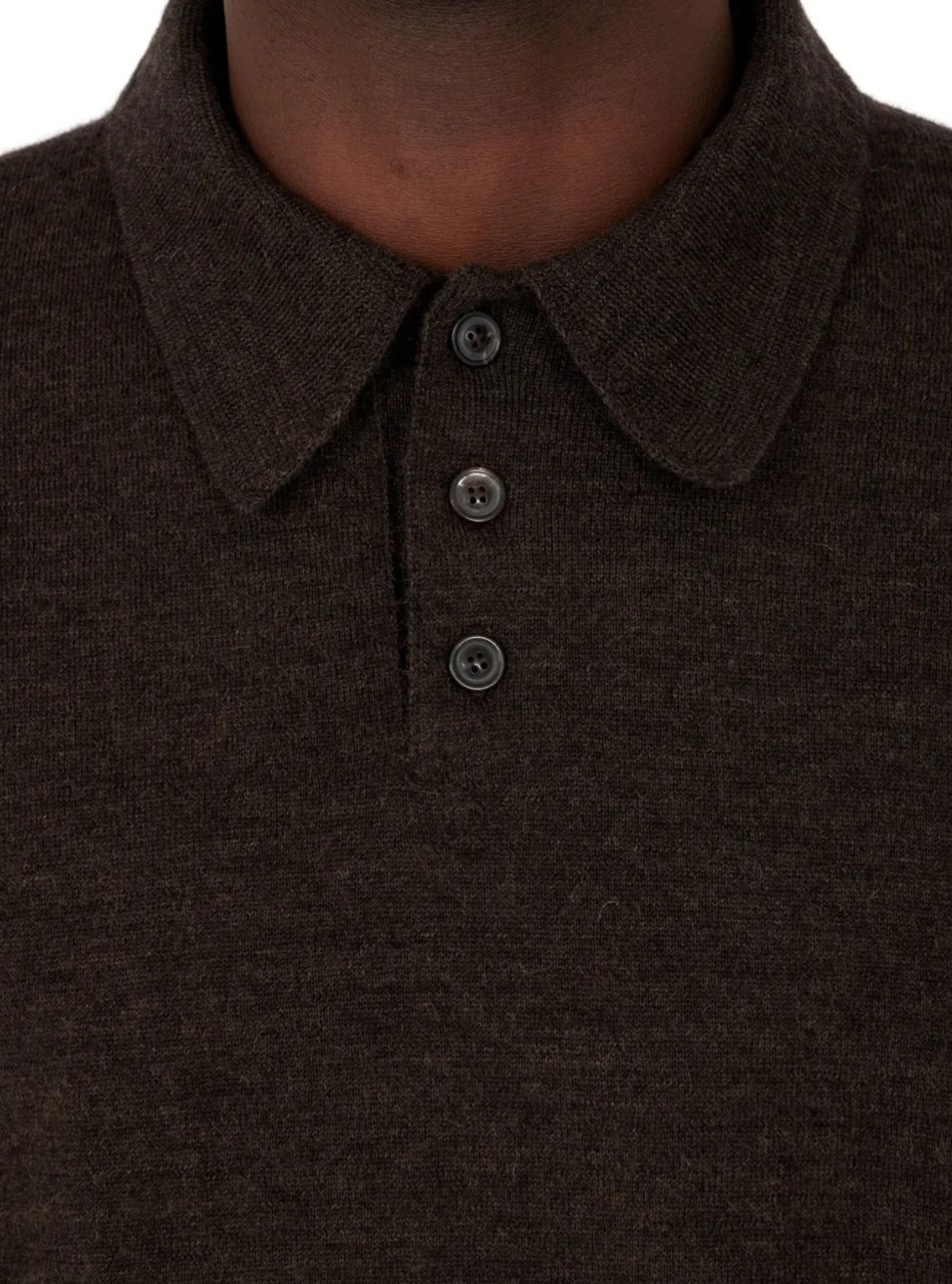 Maison Margiela Polo Knitwear Brown Bruin
