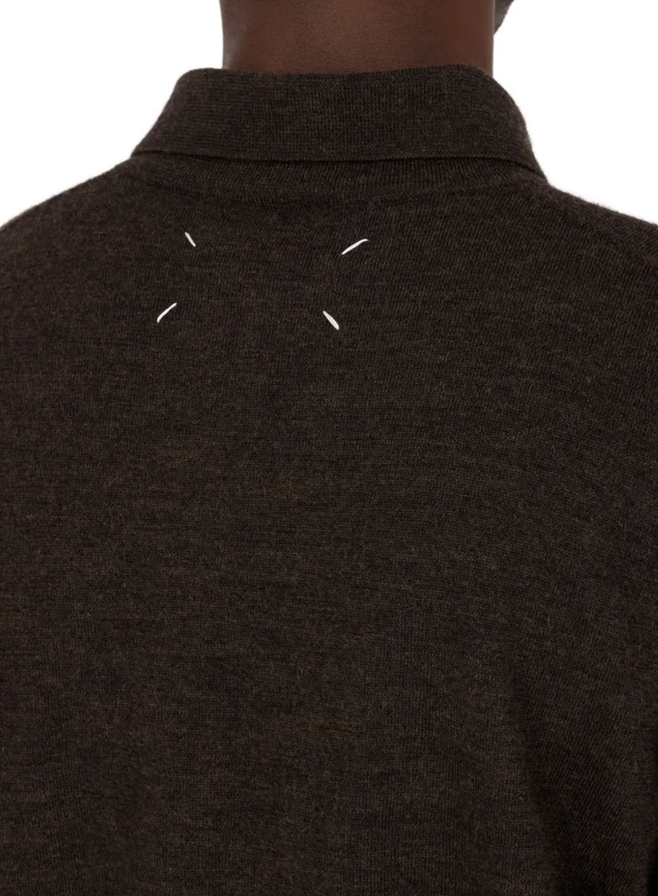 Maison Margiela Polo Knitwear Brown Bruin