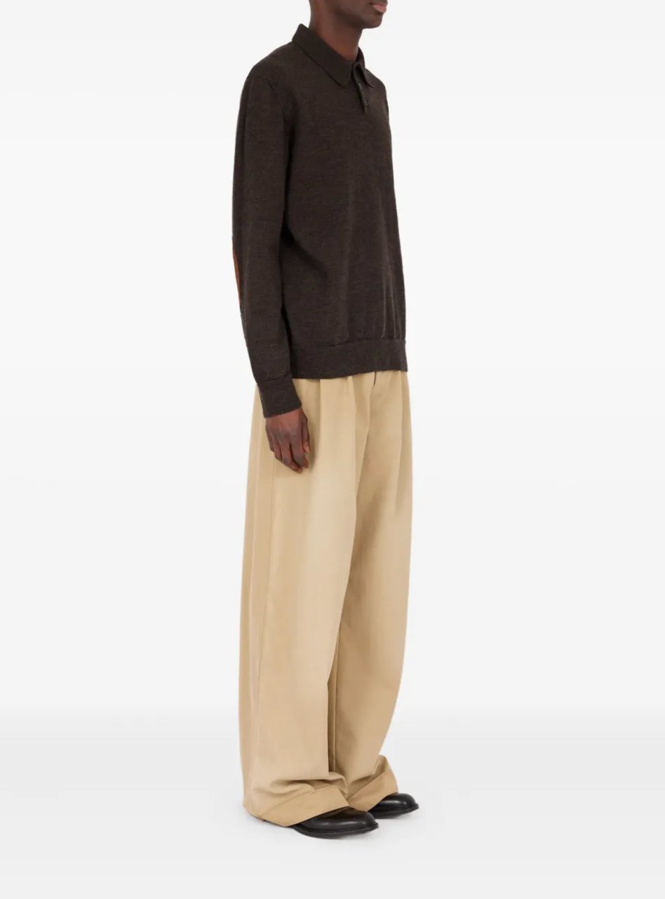 Maison Margiela Polo Knitwear Brown Bruin