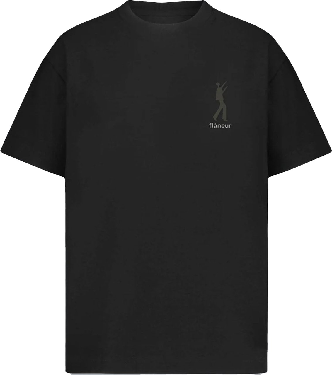 FLÂNEUR INFLATABLES PRINT T-SHIRT BLACK Zwart