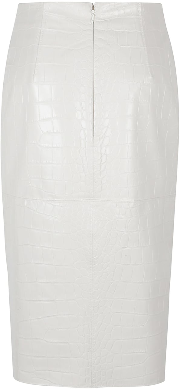Elisabetta Franchi Coconut Print Skirt White Wit