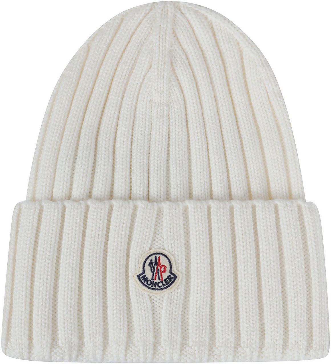 Moncler Tricot Beanie White Wit