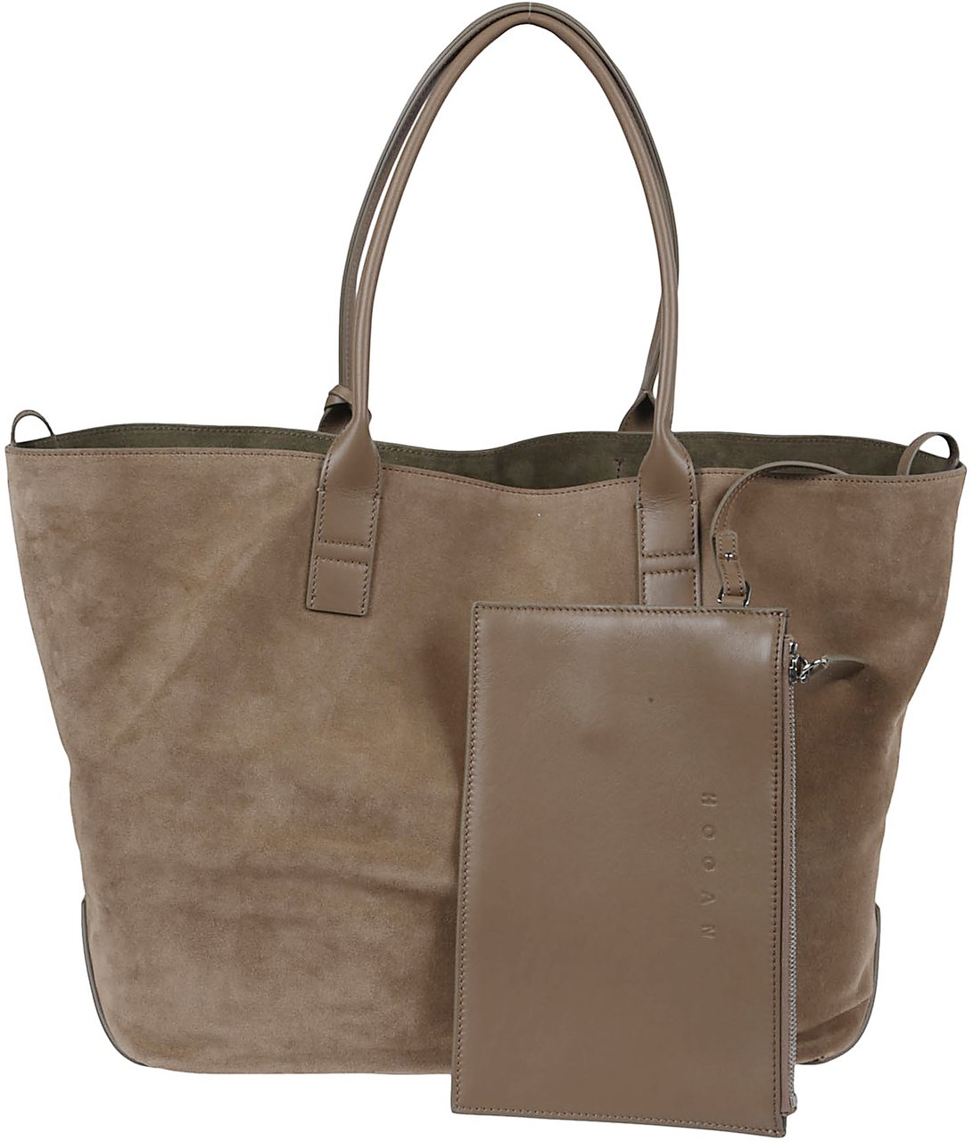 HOGAN Medium Address Shopping Bag Brown Bruin