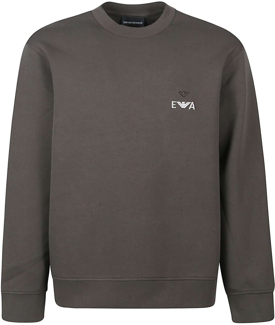 Emporio Armani Embroidery Logo Sweatshirt Black Zwart