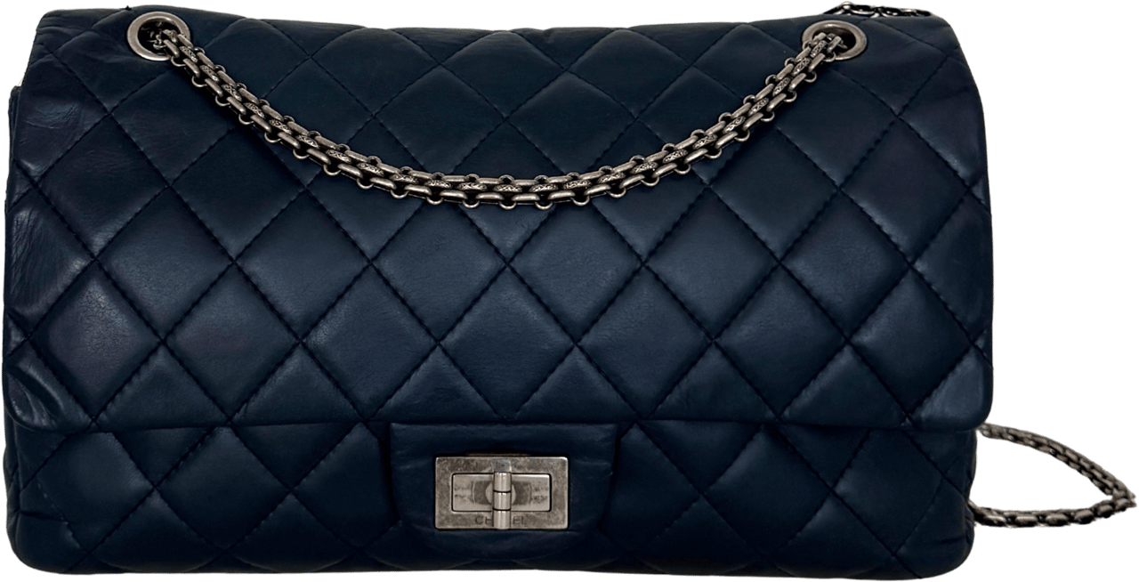 Chanel Chanel 2.55 Reissue 227 Double Flap Bag Marineblau / gut Blauw
