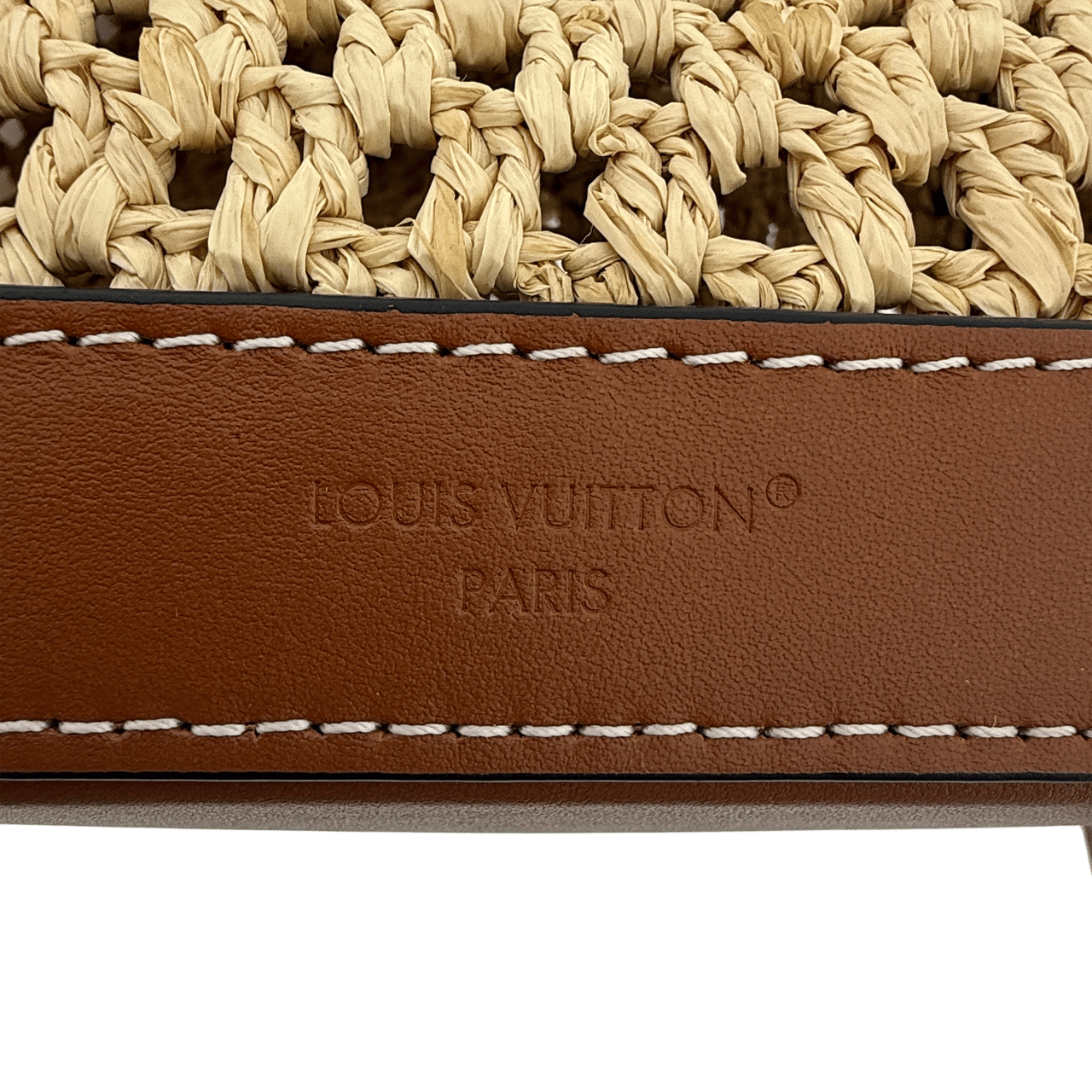 Louis Vuitton Louis Vuitton Noé BB M24722 Beige Raffia Fullset / gut Beige
