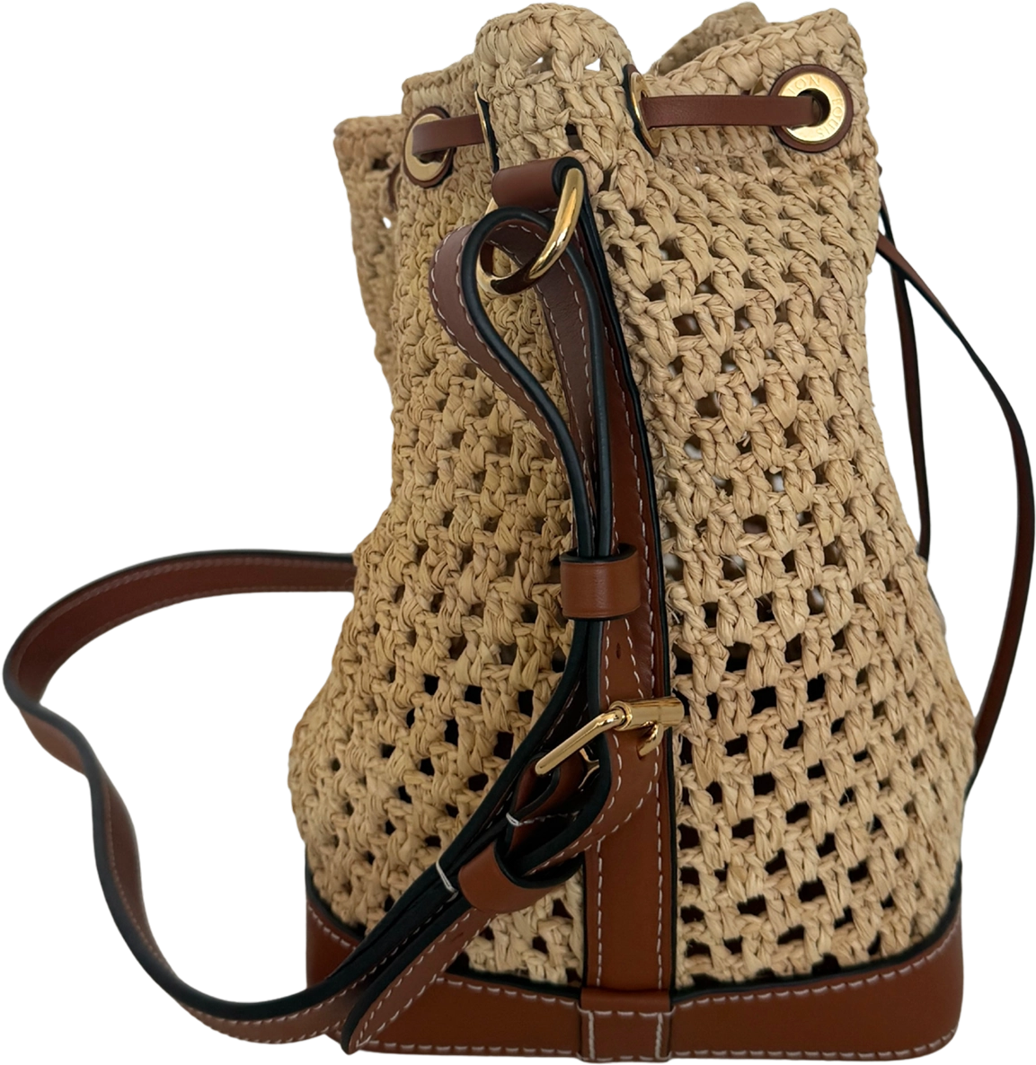 Louis Vuitton Louis Vuitton Noé BB M24722 Beige Raffia Fullset / gut Beige