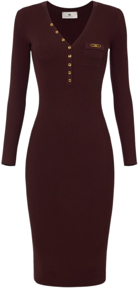 Elisabetta Franchi Dresses Merlot Rood