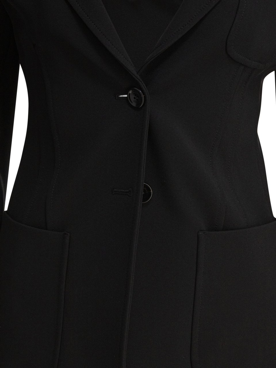Max Mara Slim jersey blazer Zwart