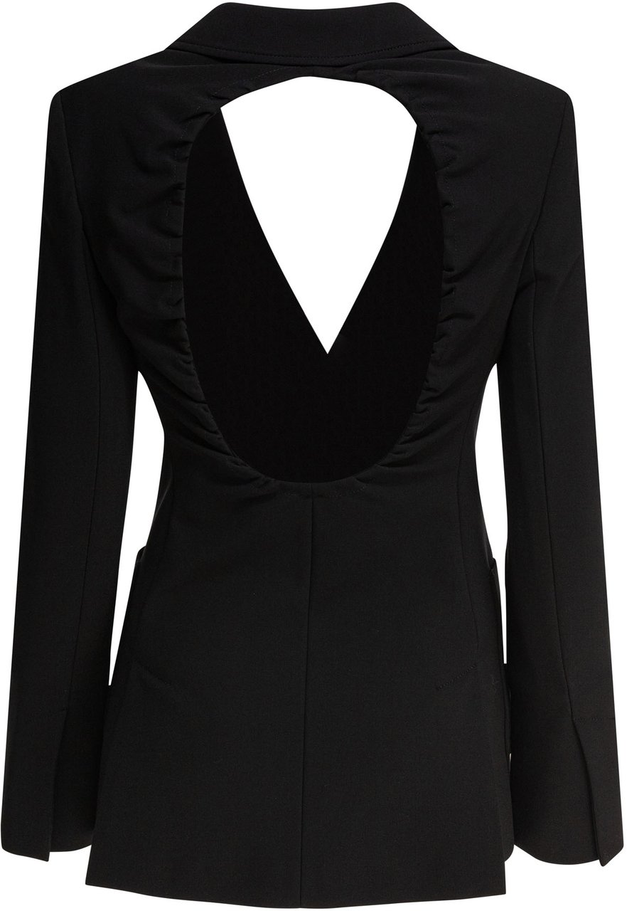 Max Mara Slim jersey blazer Zwart