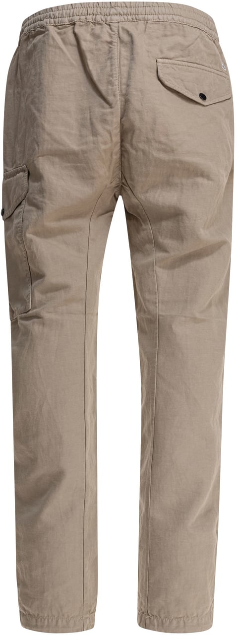 CP Company Cotton and linen cargo trousers Beige