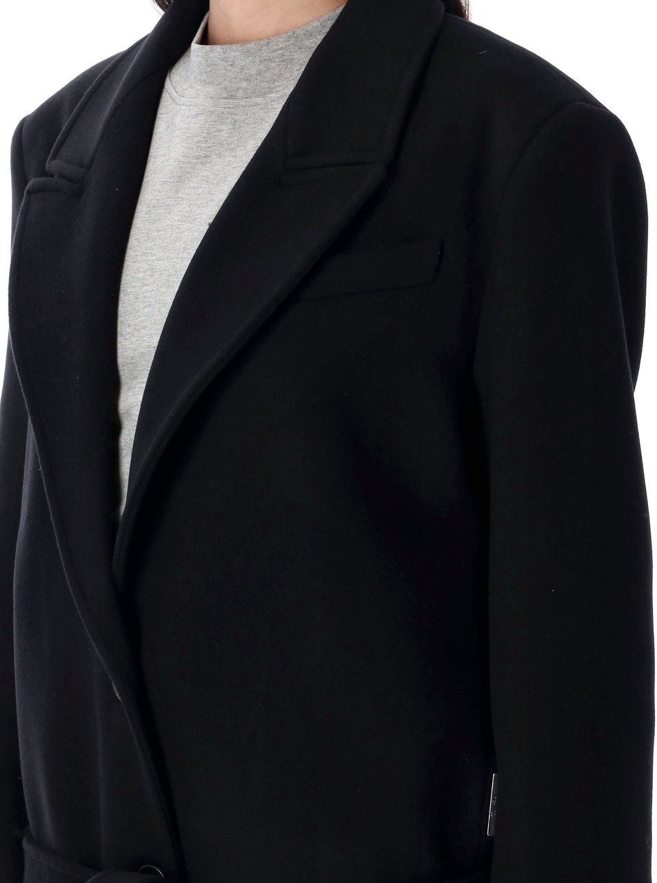 The Attico Coat Nero Zwart