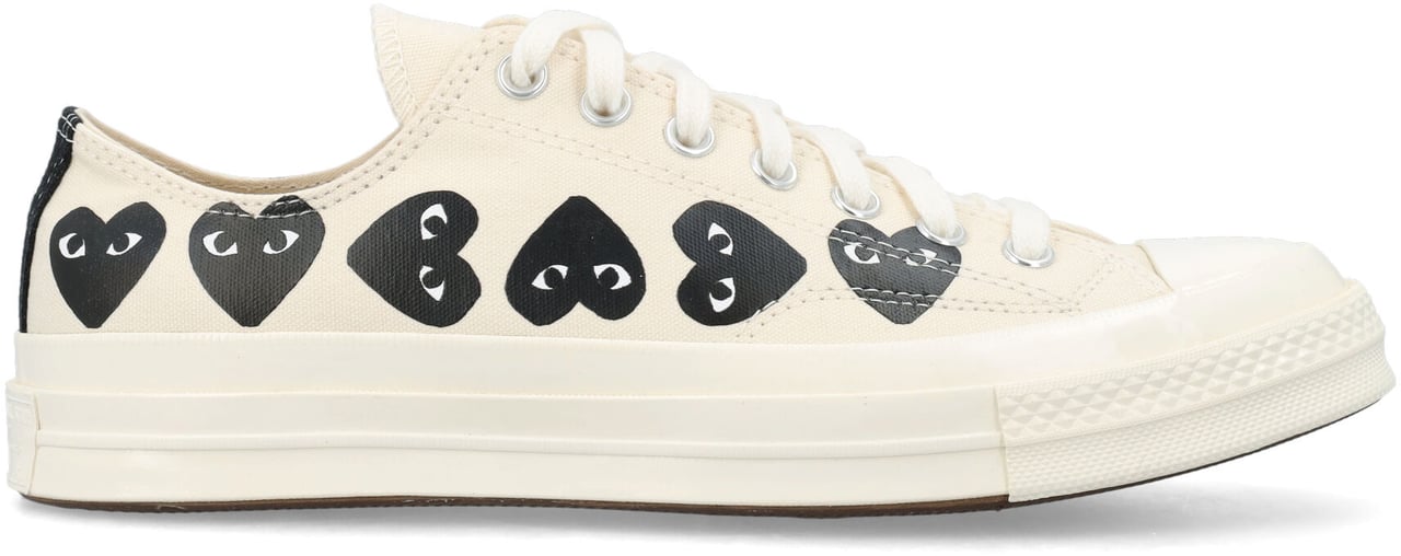 Comme des Garçons Converse Multi Heart Low Top Beige Beige