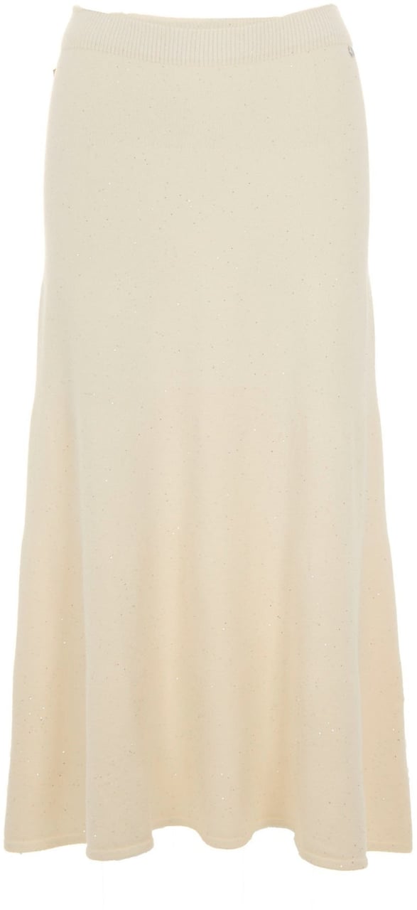 Liu Jo Skirts Bianco Lana Met Wit