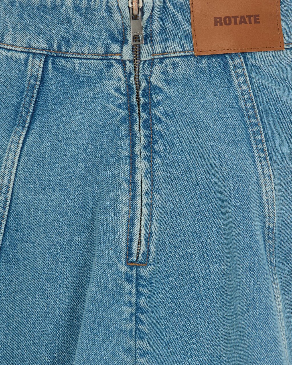Rotate Skirts Vintage Blue Denim Blauw