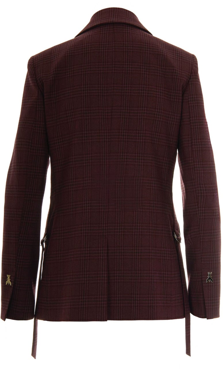 Patrizia Pepe Jackets Purple Red Check Rood