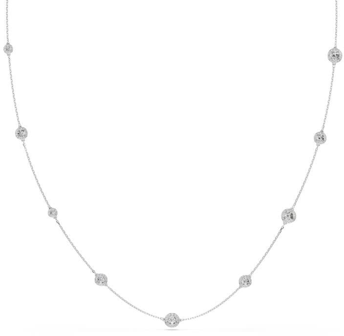 Swarovski Swarovski Collier 5733197 Una Zilverkleurig Dubbel Collier 80-90cm Divers