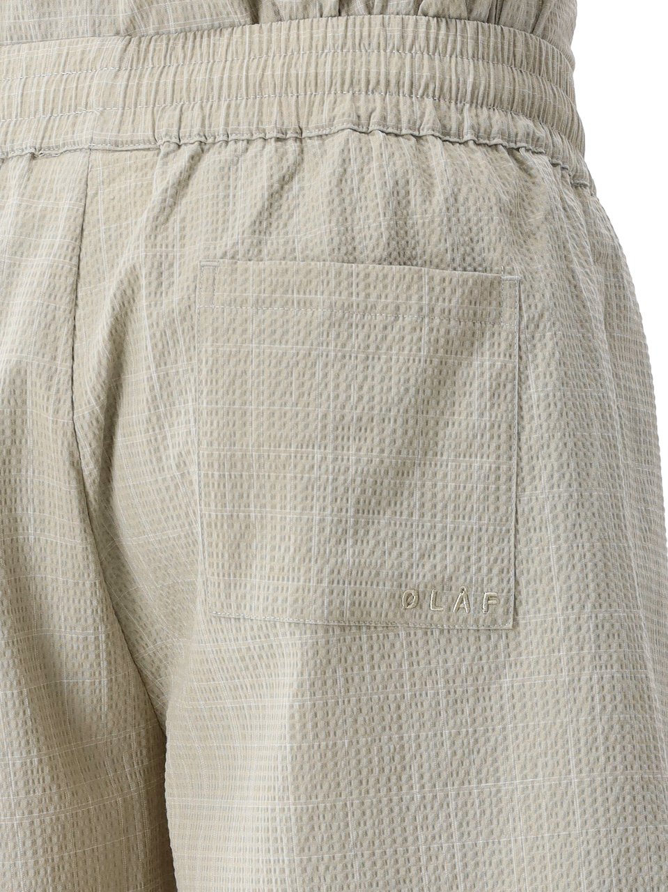 ØLÅF Ølaf Korte Broek Groen Fine Check Shorts Groen
