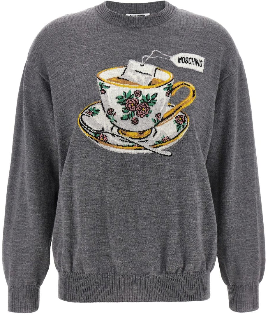 Moschino Sweaters Multi Grey Grijs
