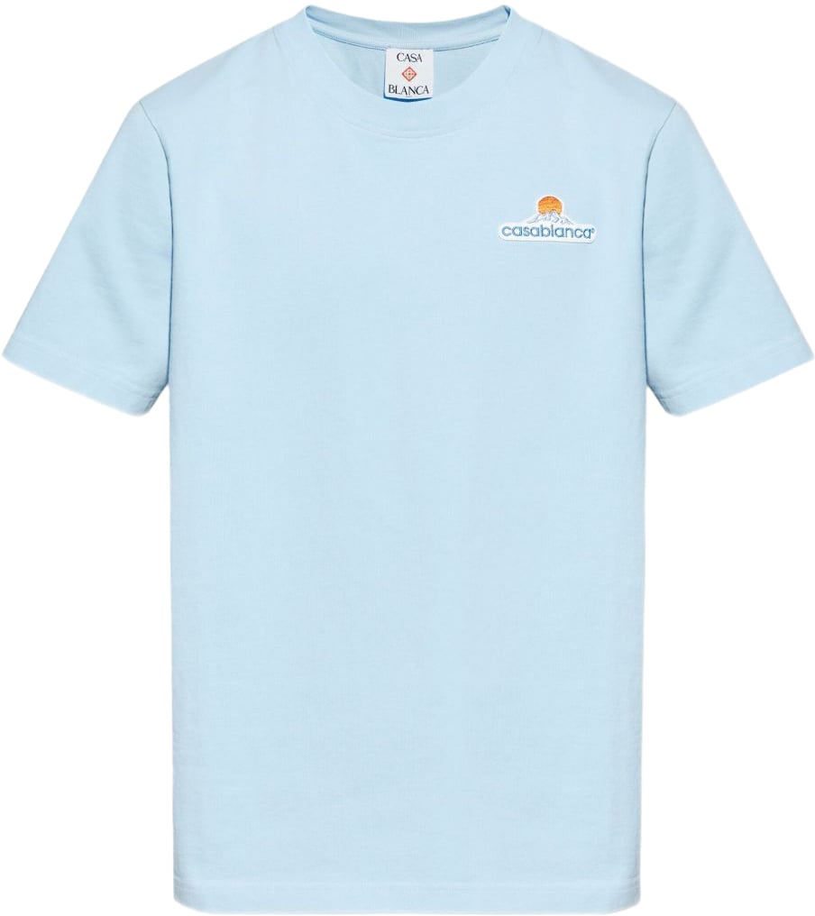 Casablanca T-Shirts And Polos Blue Blauw