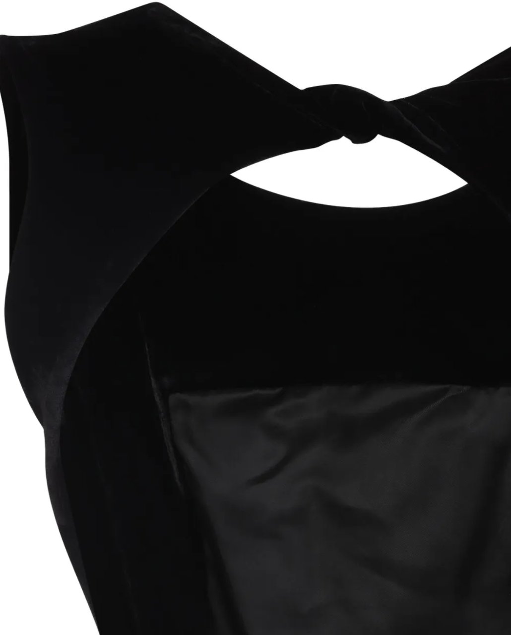 Rick Owens Open Back Gown Black Zwart
