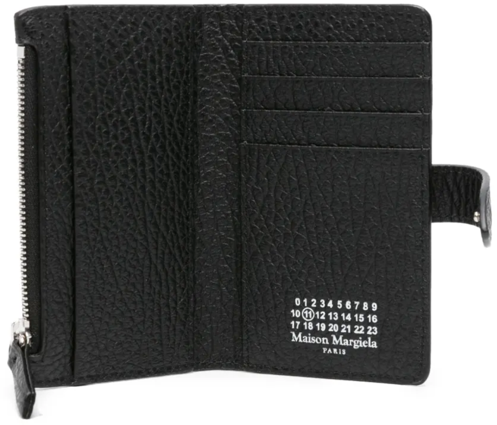 Maison Margiela Card Holder Clip 2 With Zip T8013 Zwart