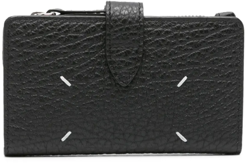 Maison Margiela Card Holder Clip 2 With Zip T8013 Zwart