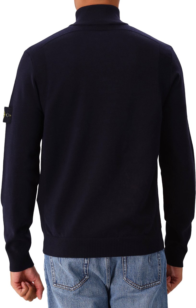 Stone Island Stone Island Gebreide Trui Blauw Blauw