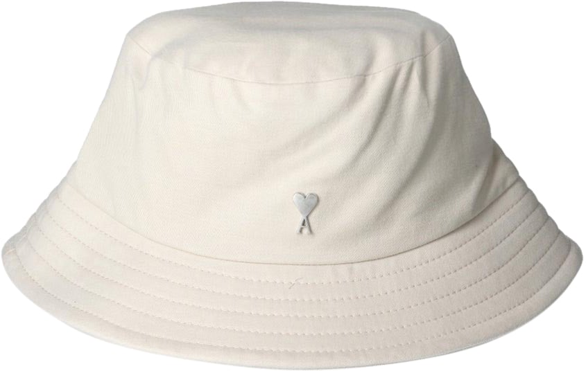 AMI Paris ADC Bucket Hat Chalk Grijs