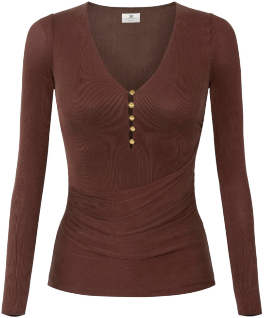 Elisabetta Franchi Sweaters Coffee Bruin