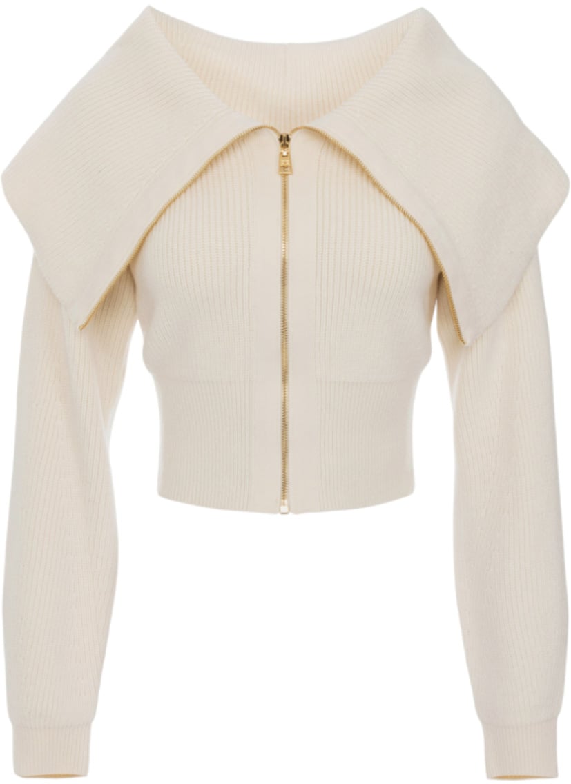 Elisabetta Franchi Sweaters Milk Wit