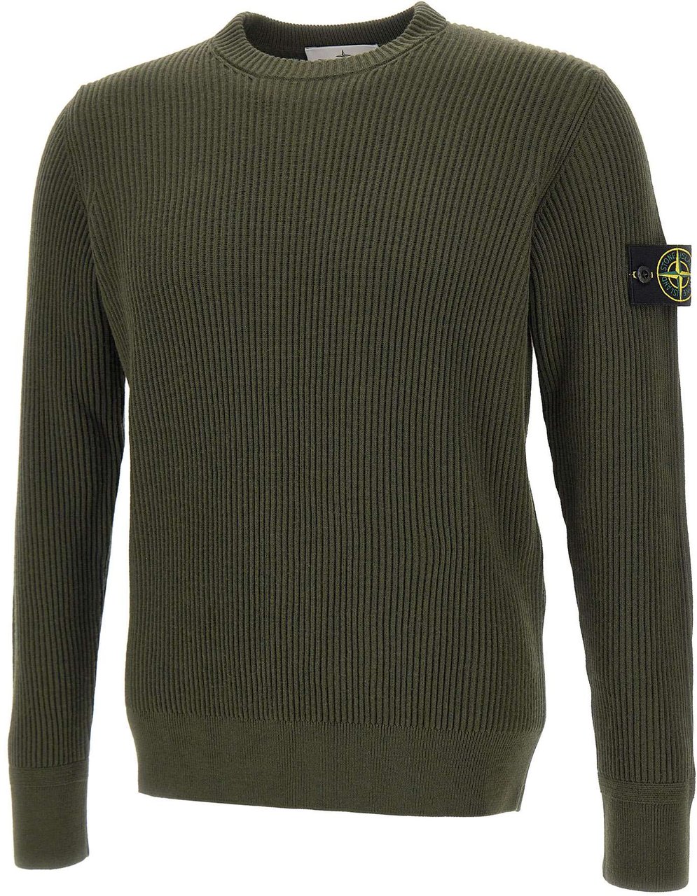 Stone Island Heren Logo Patch Knitted Groen Groen