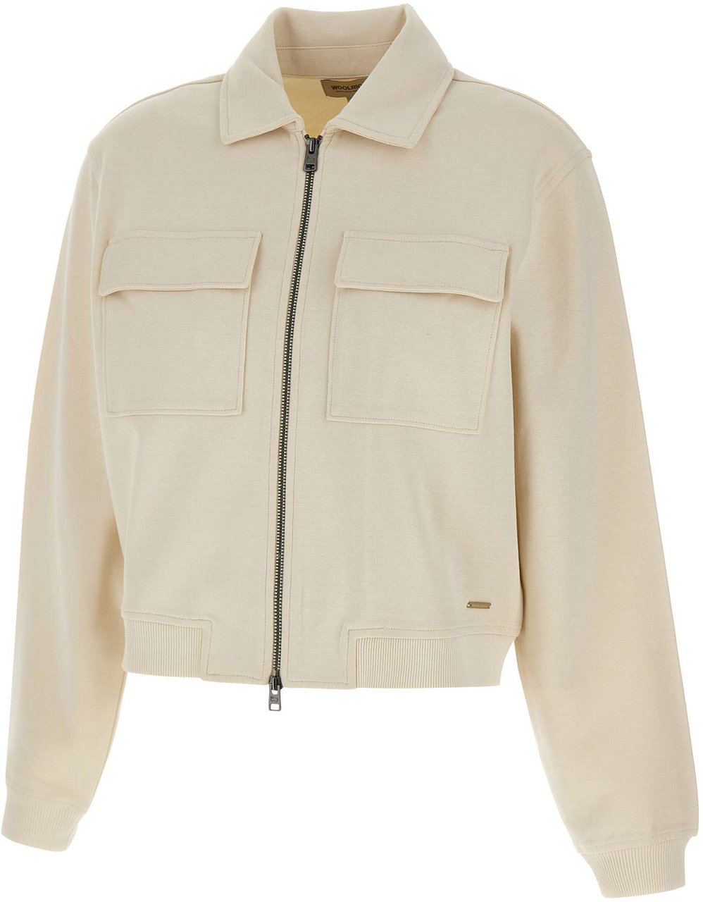Woolrich Women Super Soft Interlock Sweatshirt Mily Cream Beige