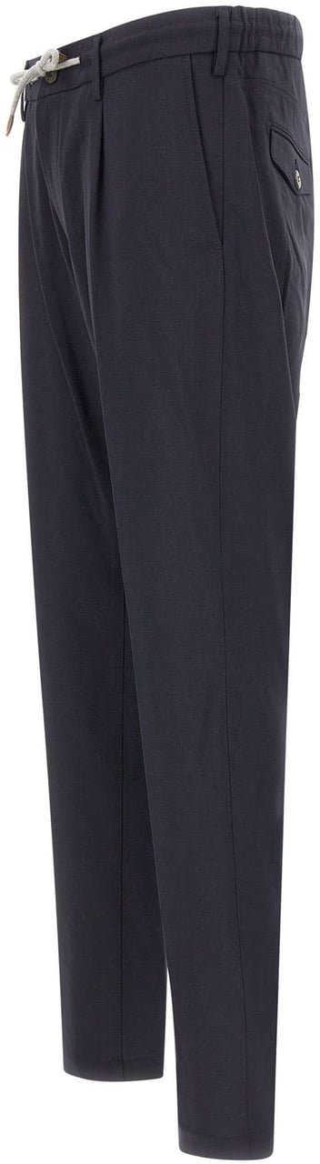 Eleventy Trousers Blue Blauw