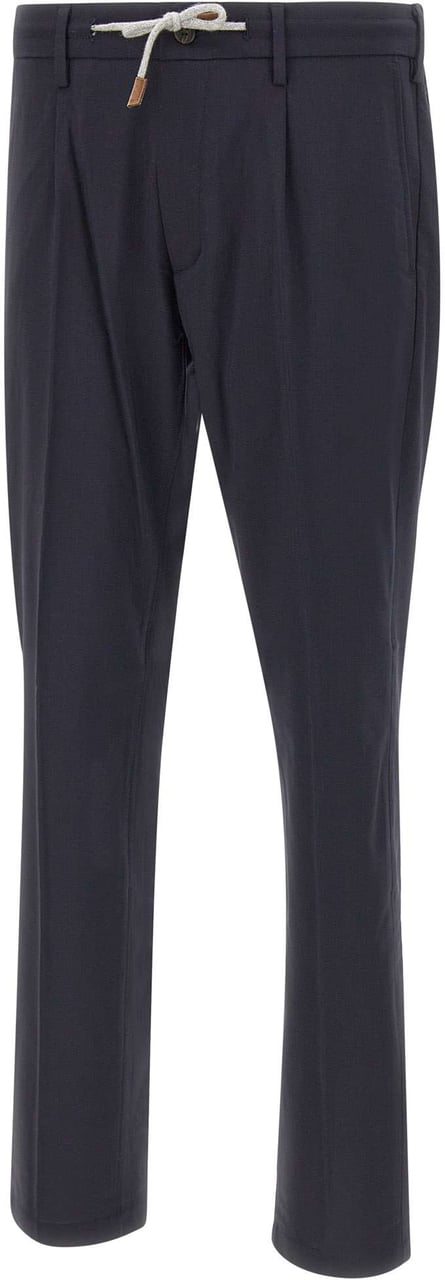 Eleventy Trousers Blue Blauw