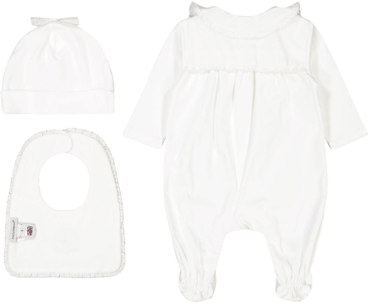 Dolce & Gabbana Dolce & Gabbana Baby Meisjes Boxpakje In Wit Wit