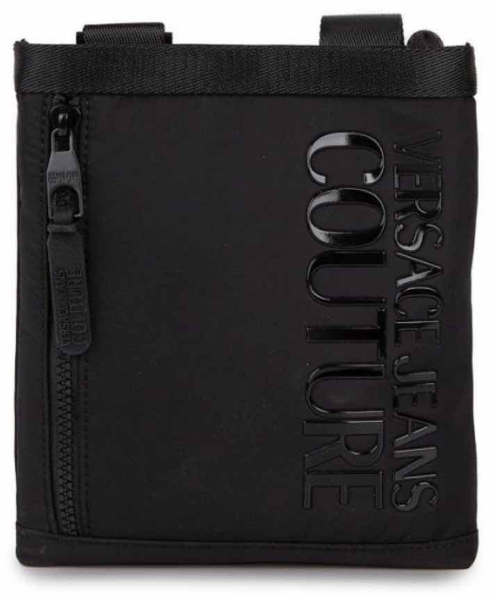 Versace Jeans Couture Range Iconic Logo Schoudertas Zwart